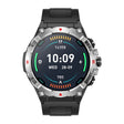 COLMI V76 GPS smartwatch with silver bezel and black silicone strap, face-on on a white background