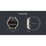 DM59 dimension drawing: 52 mm across the case, 13.7 mm thick, strap 240 mm around