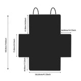 Supplier drawing of the cargo liner laid flat with its overall length, width, back panel, side flap and bumper flap sizes