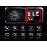 The ten built-in protections the maker lists for the GOOLOO GT4000, including reverse polarity and short circuit