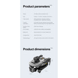 The maker's K19 Max parameter sheet: size, 2200 mAh battery, about 20 minutes, about 90 minutes to charge