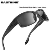 Matte black frame, smoke lenses