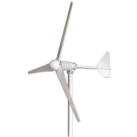 L2-2000 three-blade horizontal-axis wind turbine with tail fin, white studio background - representative L-series family photo, not model-specific