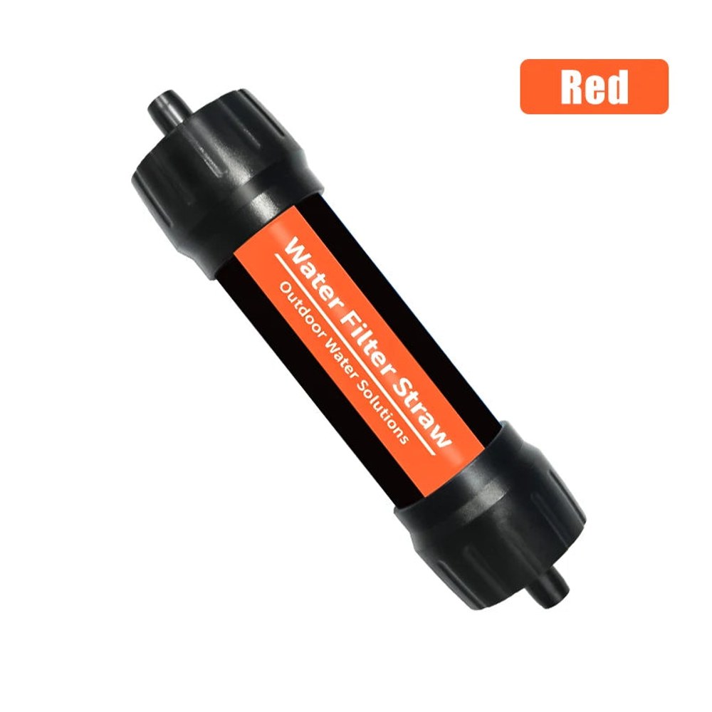 Red and black mini water filter straw printed Water Filter Straw