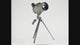 Visionking 25–75×70 spotting scope on its tripod, turning slowly through 360 degrees against a white background.