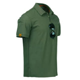 Quick-dry polo in green