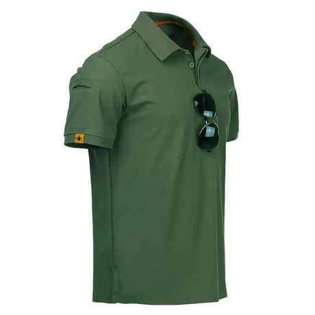 Quick-dry polo in green