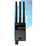 G618 RF detector front on, three antennas fitted, metal body with speaker grille and sensitivity knob