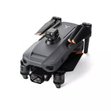 SG909MAX folded, front view with the obstacle-avoidance module on top, on white