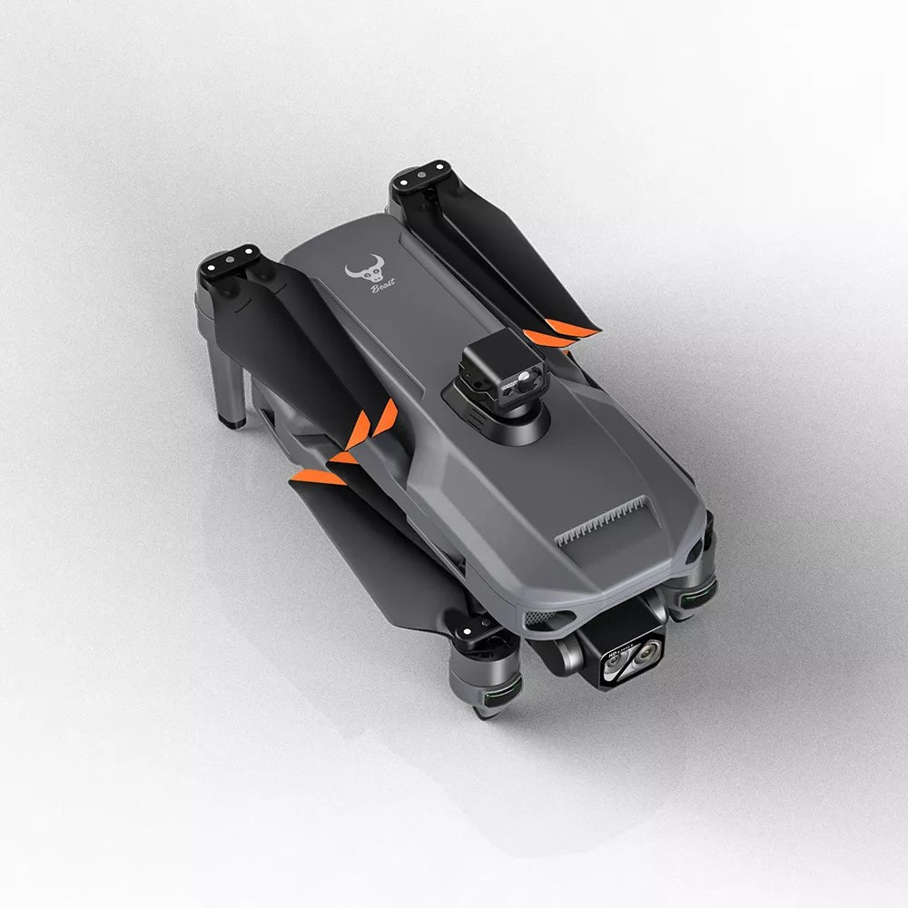 SG909MAX folded, seen from above, on white