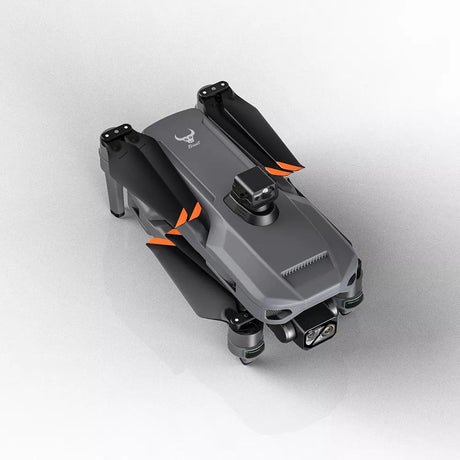 SG909MAX folded, seen from above, on white