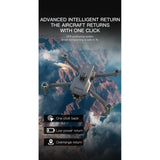 SG909MAX flying home, with the maker's one-key, low-battery and out-of-range return modes