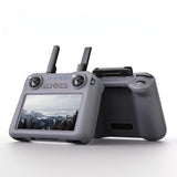 SG909MAX touch-screen remote shown from the front and the back, on white