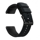 Black, Black Buckle silicone watch band