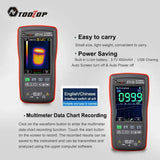 ET11S in thermal and multimeter modes with notes on the 850 mAh battery and data chart recording