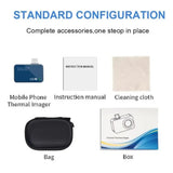 What comes in the box: T7 thermal camera, instruction manual, cleaning cloth, zipped carry bag and the box