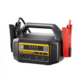 VTOMAN V-Truck 12 V and 24 V jump starter, front panel with charge gauge, 12 V and 24 V buttons and USB ports