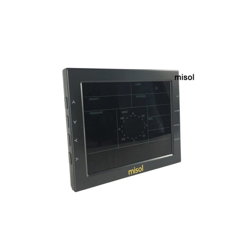 Weather station console switched off, with Set, Alarm, History and Min/Max buttons