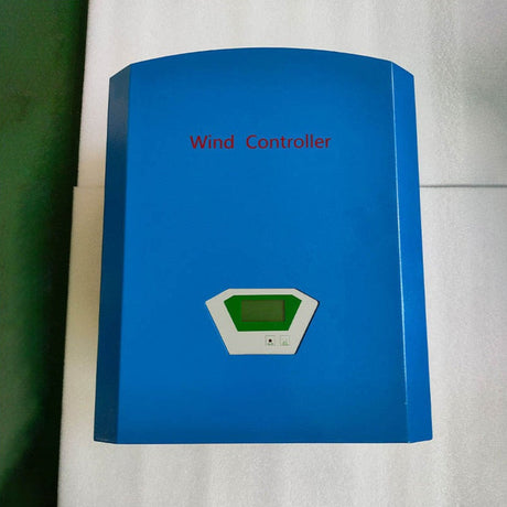 WW series controller front face, representative family photo: blue casing with LCD screen and two control buttons