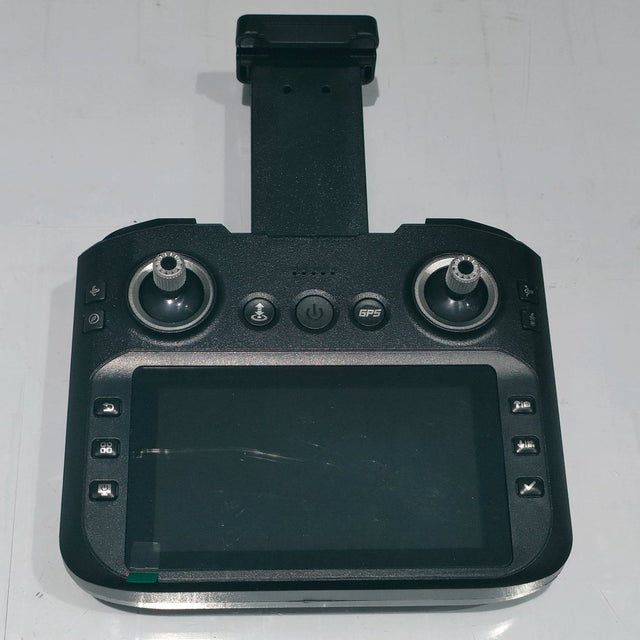 Front of the XT606 replacement remote: two sticks, function buttons and a built-in screen