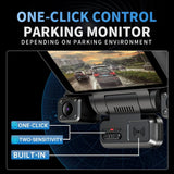Parking monitor switch on the radar module with one-touch on, two sensitivity settings and off