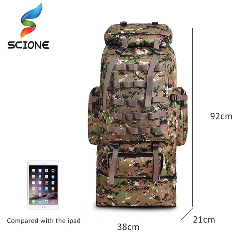 100L 75ltr Large Outdoor Tactical Backpack BackPacks  BushLine