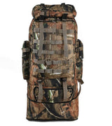 100L 75ltr Large Outdoor Tactical Backpack BackPacks BushLine Brown Camo 100ltr