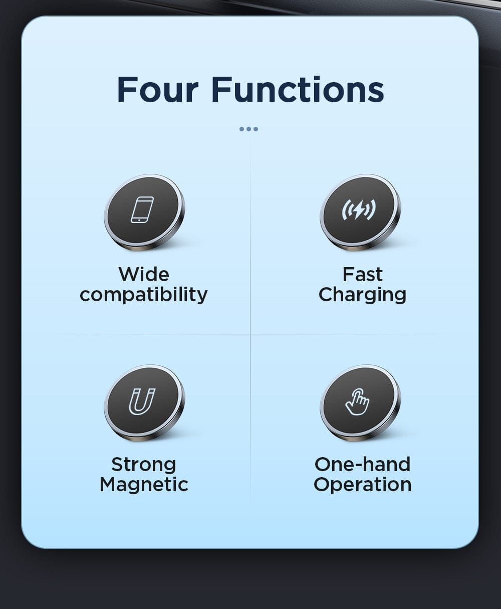 15W Magnetic Car Phone Holder Wireless Charger wifi & wireless  BushLine