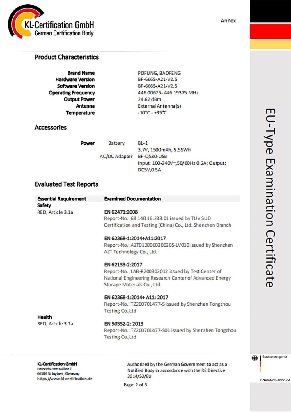 2 Peace set Walkie Talkie two way radio BF-88E Smart Technology  BushLine
