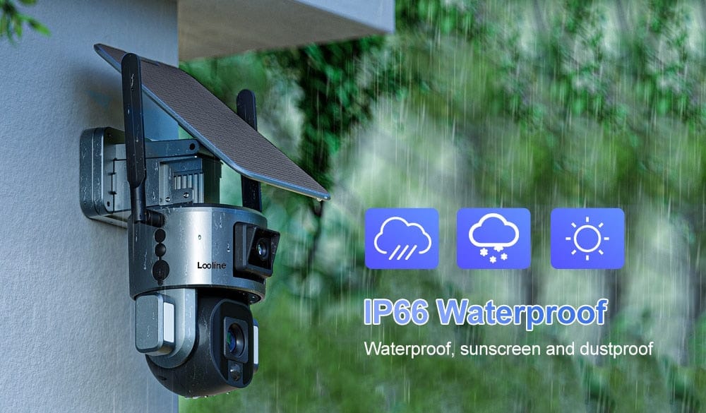 4K Audio Solar Security Camera AI Auto Tracking Security & Safety  BushLine