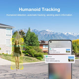 4K Audio Solar Security Camera AI Auto Tracking Security & Safety  BushLine