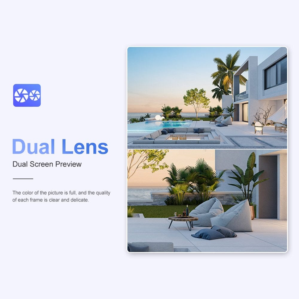 4K Audio Solar Security Camera AI Auto Tracking Security & Safety  BushLine