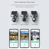 4K Audio Solar Security Camera AI Auto Tracking Security & Safety  BushLine