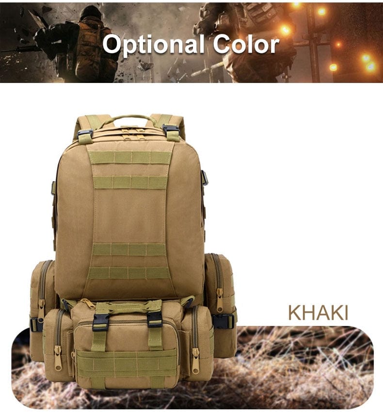 55L-70L Molle Tactical Backpack 4in1 BackPacks  