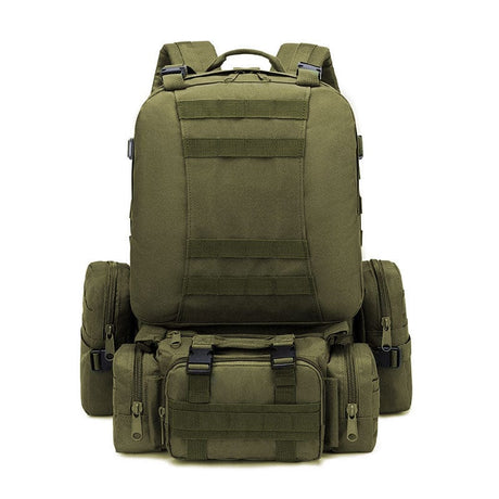 55L-70L Molle Tactical Backpack 4in1 BackPacks BushLine Dark Green