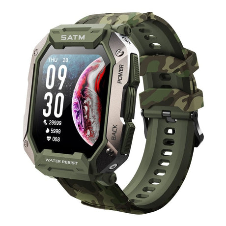 5ATM FC20 Ultra Smart Watch Carbon Watchs BushLine Camouflage Green