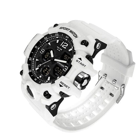 6030 Sports Military Quartz Watch Watchs BushLine White