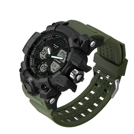 6030 Sports Military Quartz Watch Watchs BushLine Armygreen