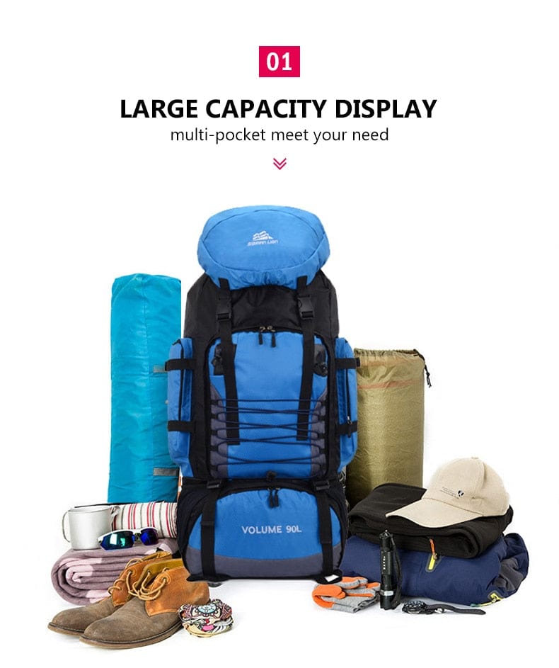 90L and 80L Hiking Camping Backpack BackPacks  BushLine