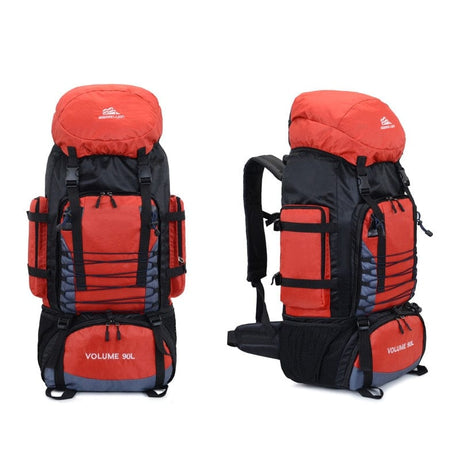 90L and 80L Hiking Camping Backpack BackPacks BushLine 90L Red Bag
