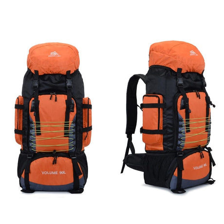 90L and 80L Hiking Camping Backpack BackPacks BushLine 90L Orange Bag