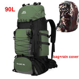 90L and 80L Hiking Camping Backpack BackPacks BushLine 90L Bag ad Cover AG