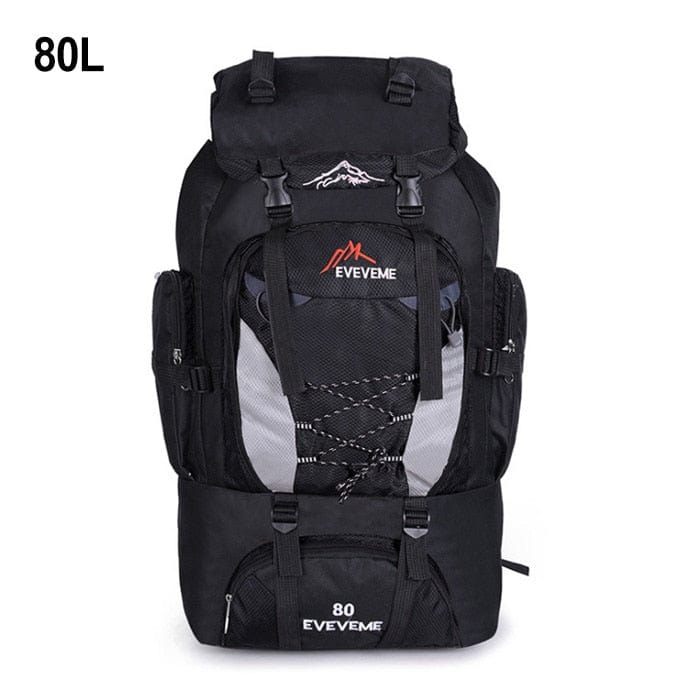 90L and 80L Hiking Camping Backpack BackPacks BushLine 80L Black Bag