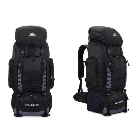 90L and 80L Hiking Camping Backpack BackPacks BushLine 90L Black Bag
