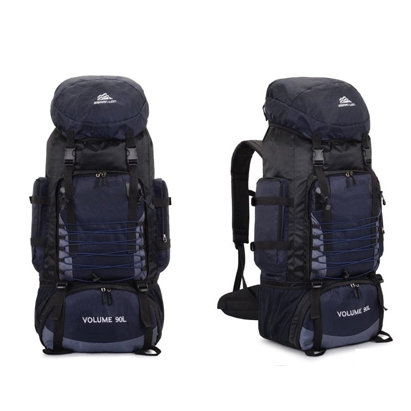 90L and 80L Hiking Camping Backpack BackPacks BushLine 90L Dark Blue Bag