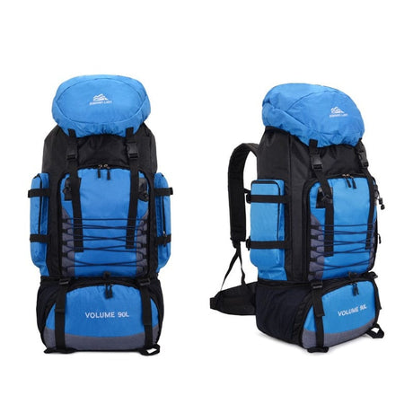 90L and 80L Hiking Camping Backpack BackPacks BushLine 90L Blue Bag