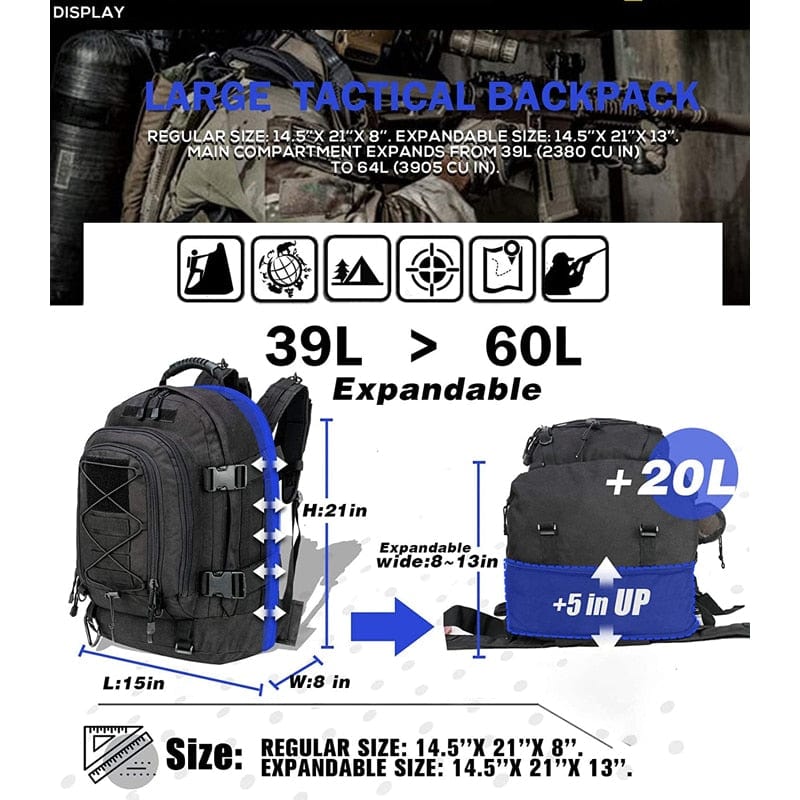 Air Cushion 40L Laptop Backpack BackPacks  BushLine