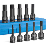 Allen Key 1/2" Impact Hex Head Bit Set Metric tools  BushLine