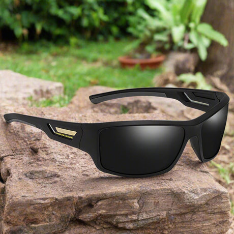Polarized Sunglasses Designer UV400 SunGlasses BushLine Black-Gray