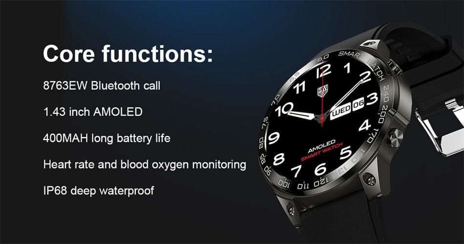 Bluetooth Smart Tracker Smartwatch 30mtr Depth Watchs  BushLine